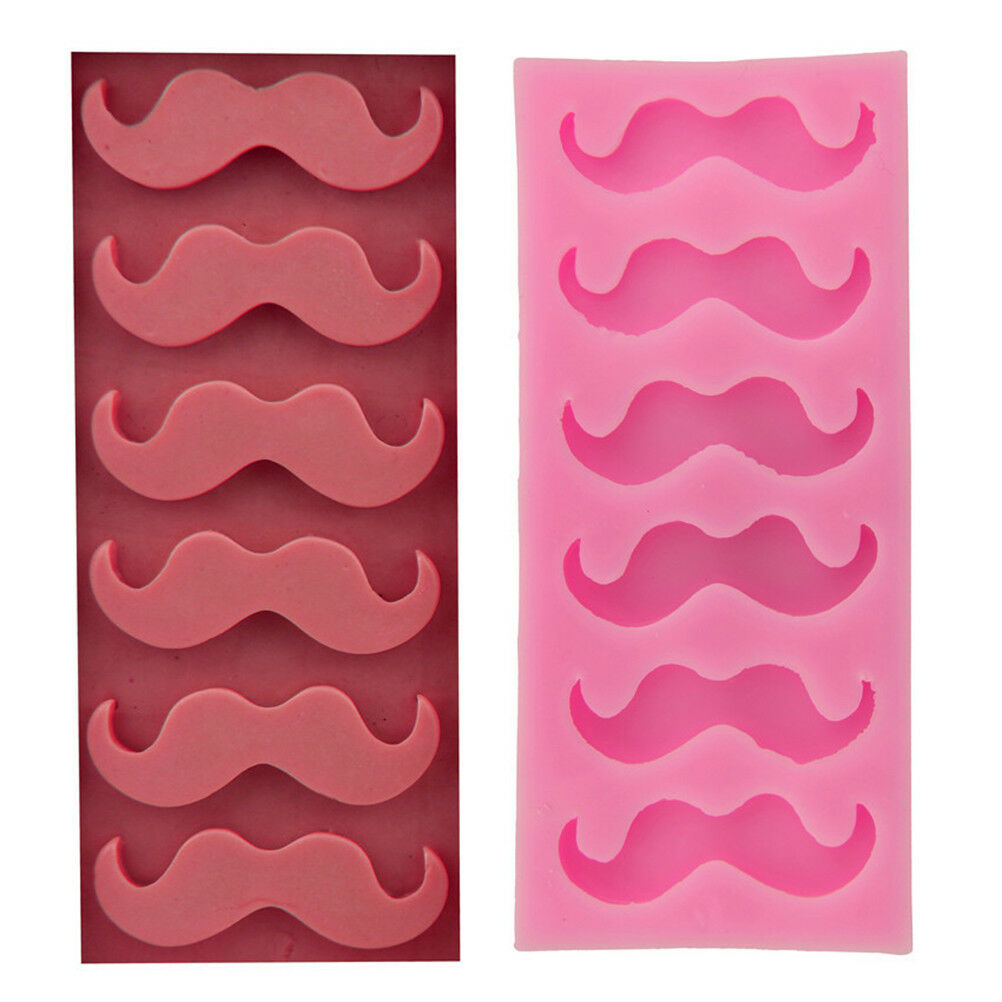Beard Mustache Candy Silicone Fondant Mold Sugar Craft Christmas Cake Dec.l8