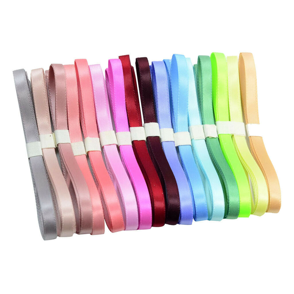 16 Yards Grosgrain Ribbon Satin Ribbon Double Side Polyester Ribbon Decor