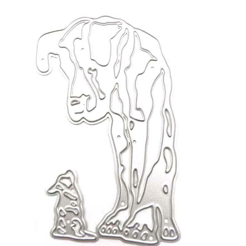 Dogs Metal Cutting Dies Stencil DIY Scrapbooking Album Paper Card Template Mold