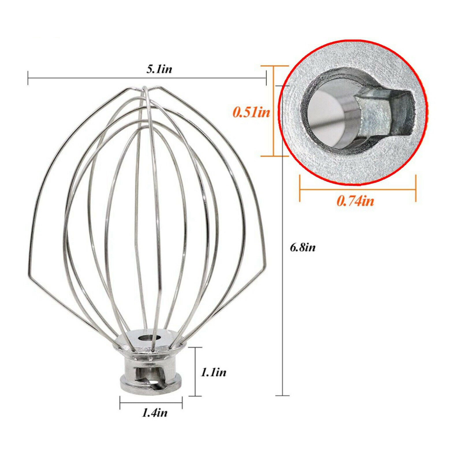 Wire Whisk Whisk Stand Mixer Connection Parts for Mixer 3K5 4K5 4KPD16 5K5