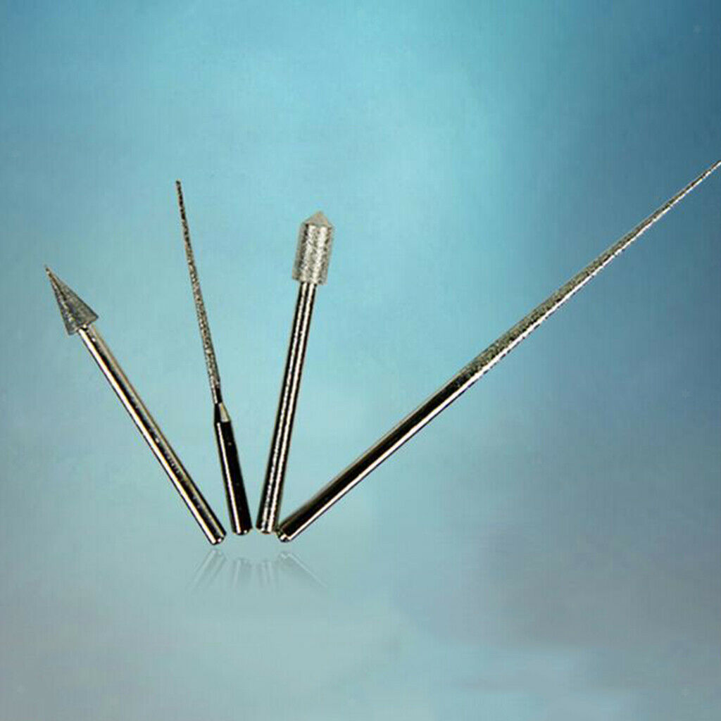 4pcs 3mm Shank Polishing Grinding Tips Rotary Tool Polisher Jewelry
