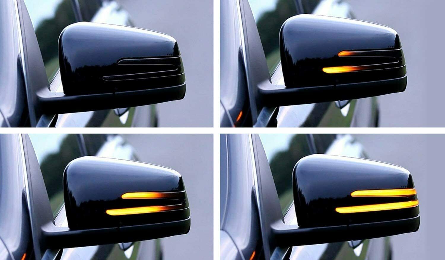 2pcs Dynamic Turn Signal LED Light Side Mirror Indicator For Mercedes Benz W204
