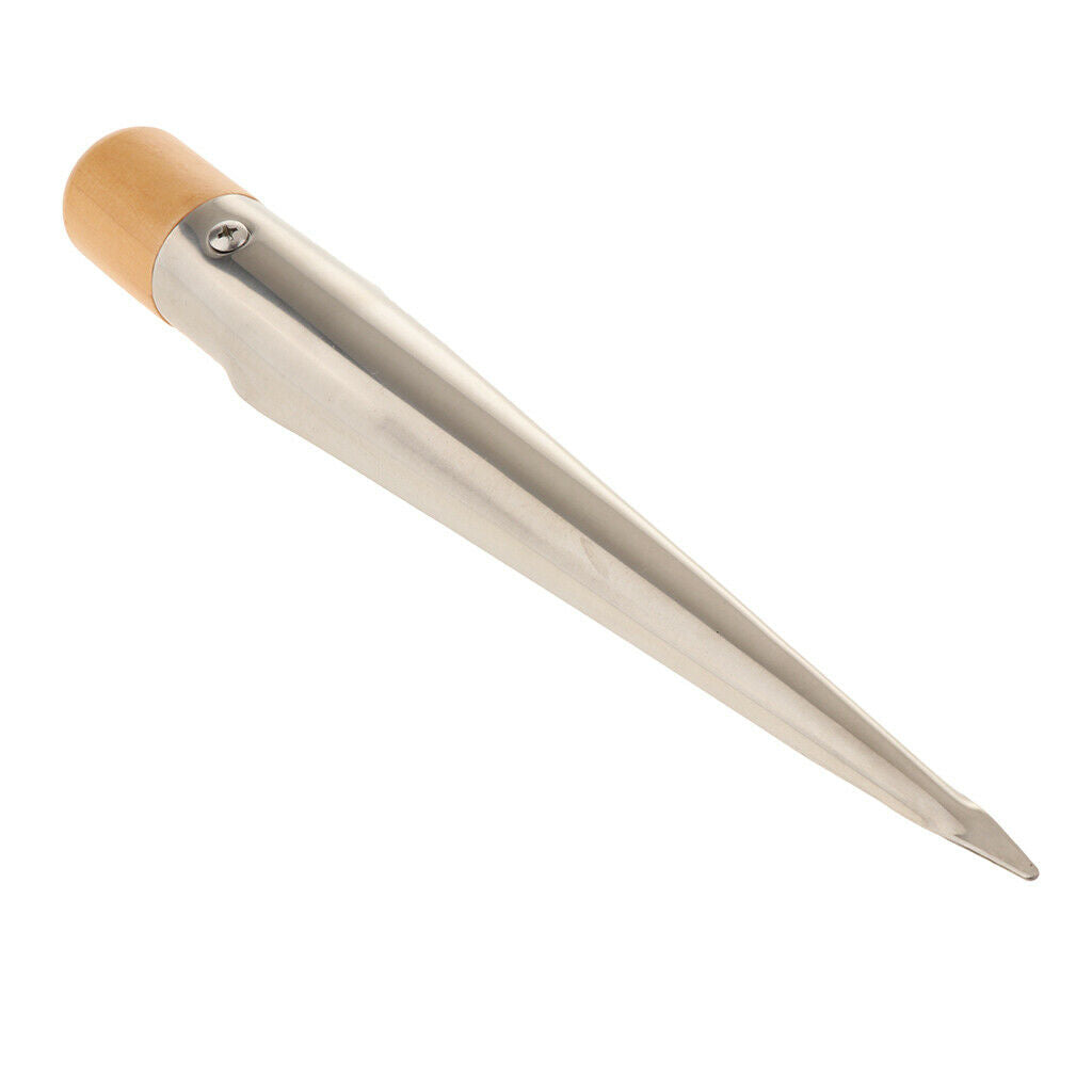 Marine City Wood Handle Stainless Steel Splicing Spike for Rope Large M