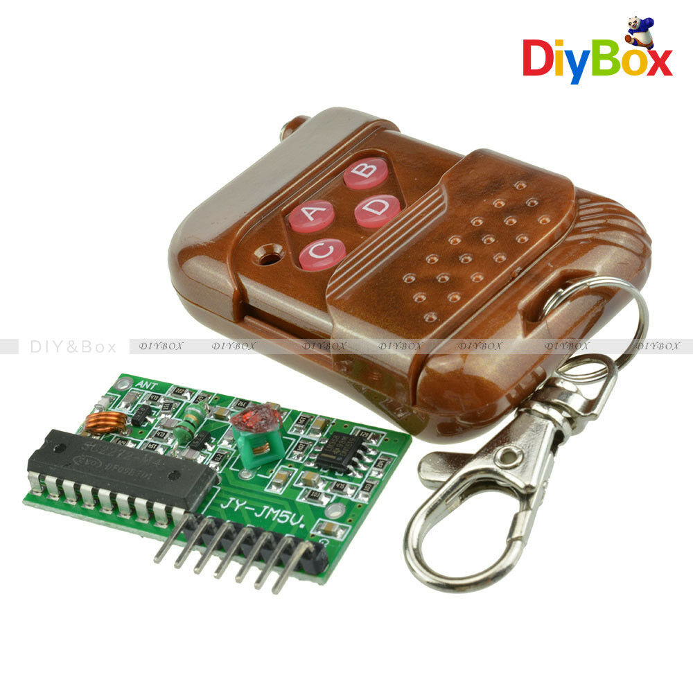 2PCS IC 2262/2272 4CH Key Wireless Remote Control 315MHZ Receiver for Arduino