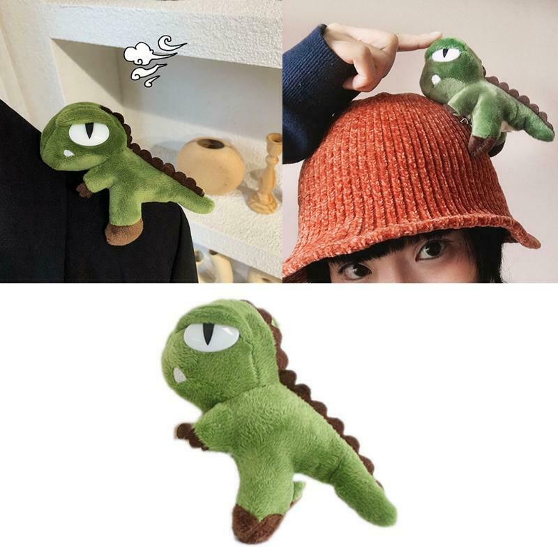 Stereoscopic Dinosaur Brooch Plush Cartoon Pin Clothes Bag Hat Accessories