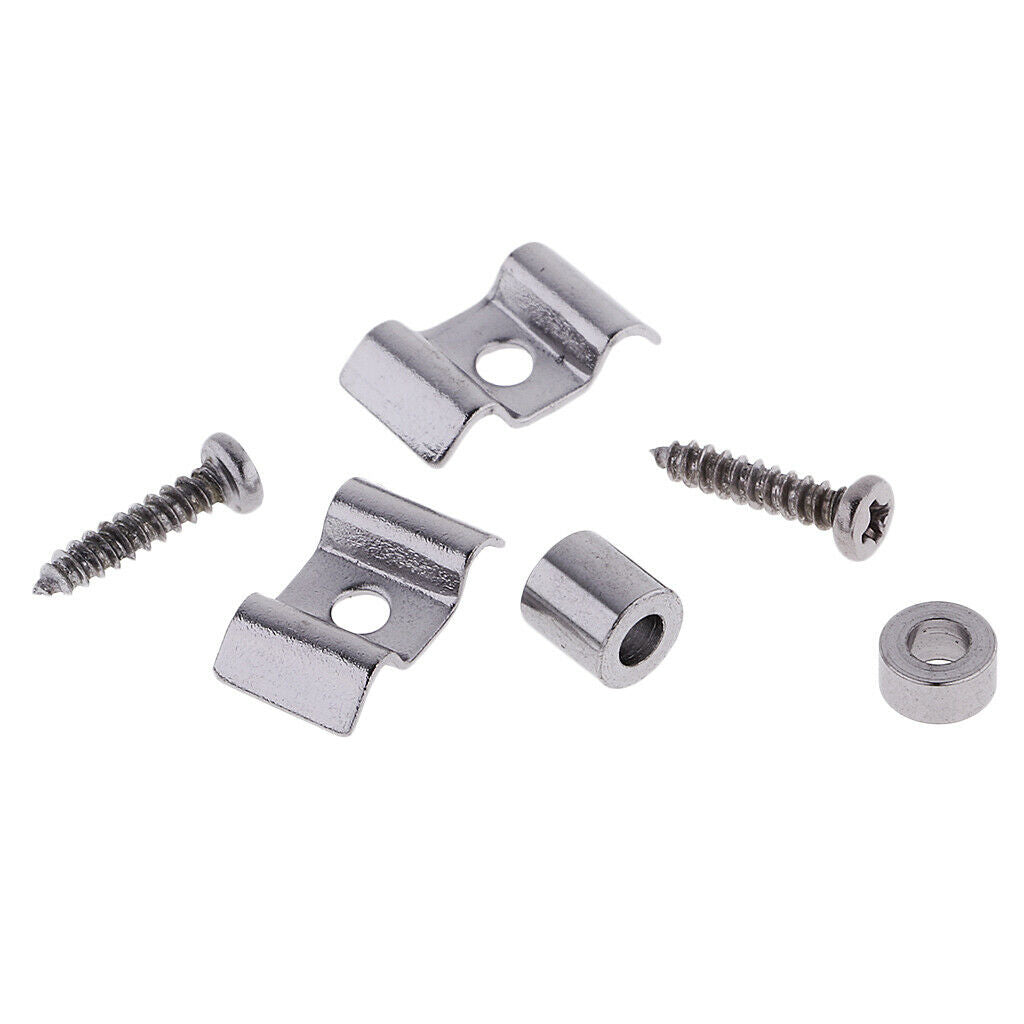 3pcs Guitar Tone Volume Control Knobs+2pcs Roller String Tree Guide Retainer