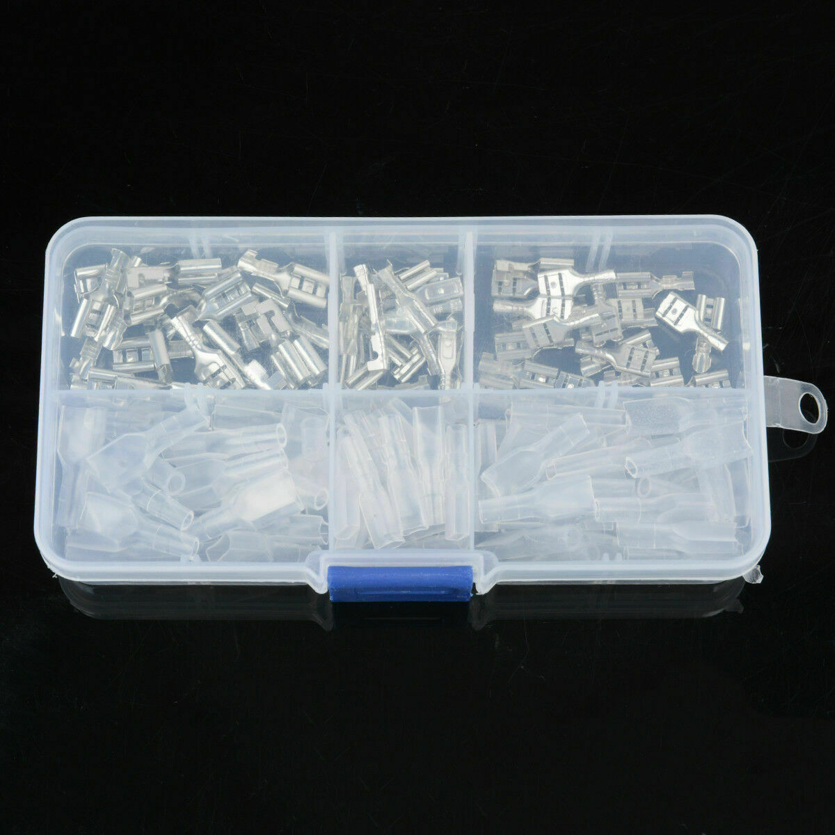 120Pcs 2.8/4.8/6.3mm Crimp Insulating Terminal Female Spade Connector Sleeve Kit