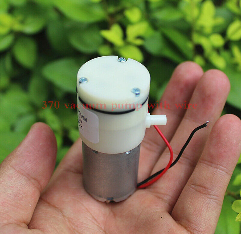 1pcs DC 3.7V 370 vacuum pump With line Self-priming pump copper carbon brush