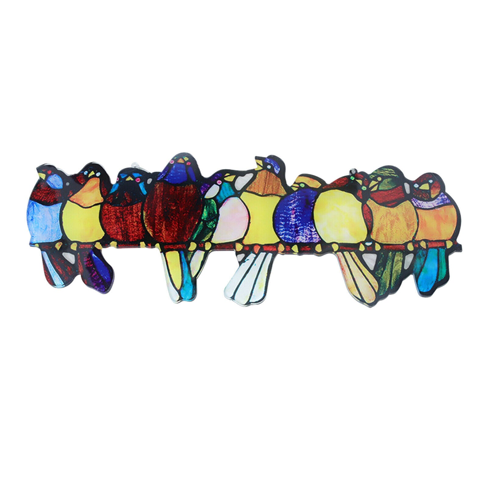 Hummingbirds Stained Glass Kids Ornaments Suncatcher Mobile Hanging Decor C