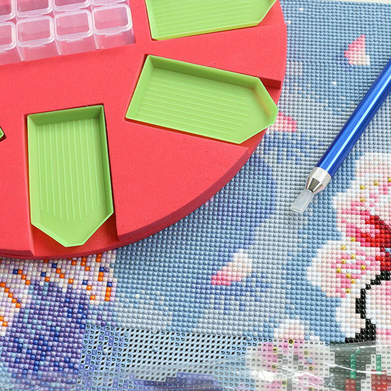 Painting Kits Beading Storage Tray Diamond Painting Tray Holder Point Drill Pen