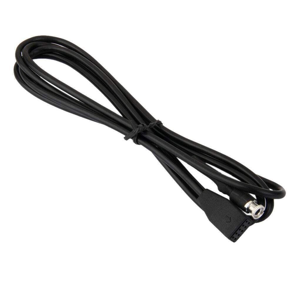 3.5mm Female Jack Car Aux-in Adapter Cable FOR BMW BM54 E39 E53 X5 E46 Black