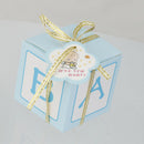 12x Ribbon Paper Box Girl Party Favor Gifts Candy Packing Container Blue
