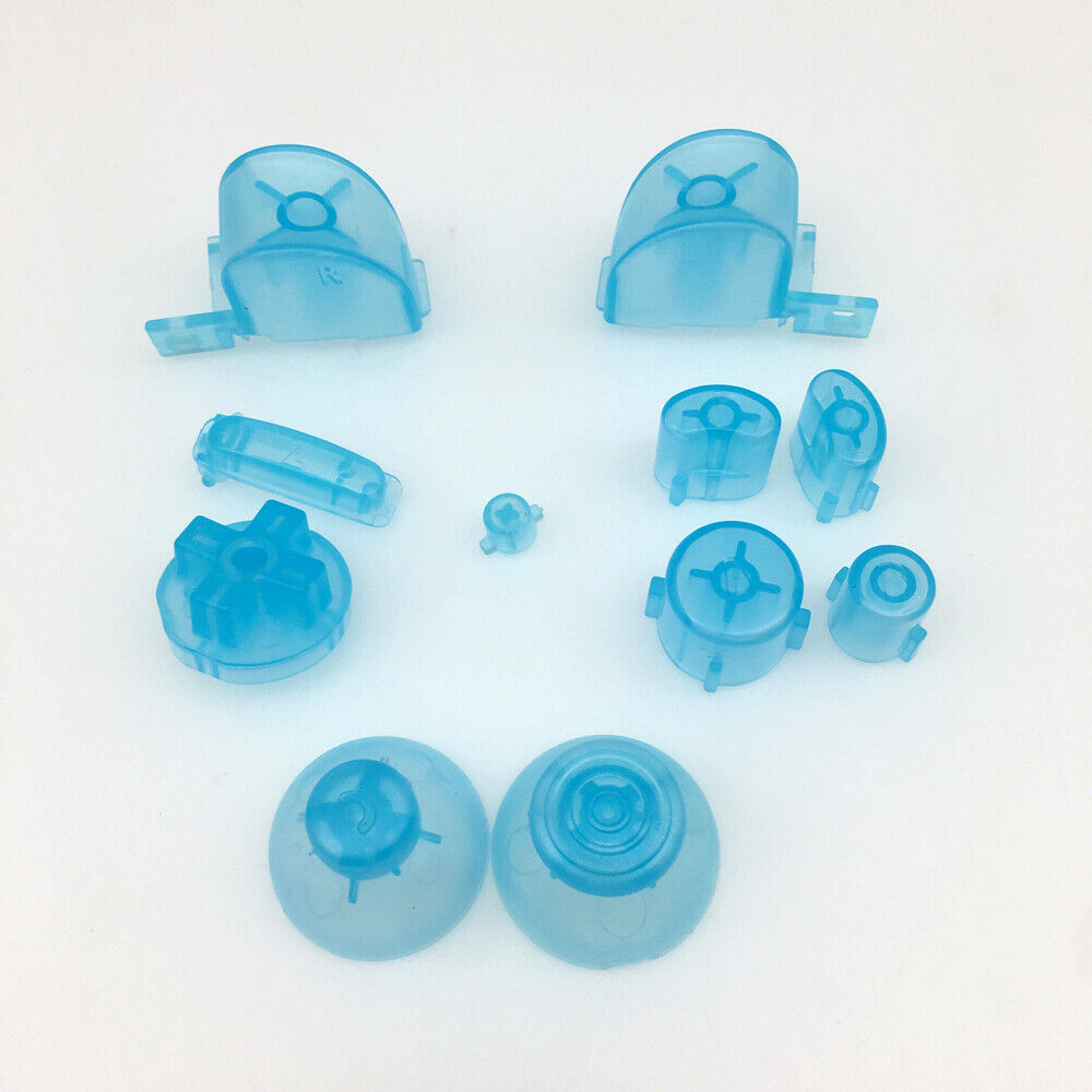 Clear sky blue full ABXYZ/LR Buttons+ThumbSticks D-pad for Nintendo Gamecube NGC