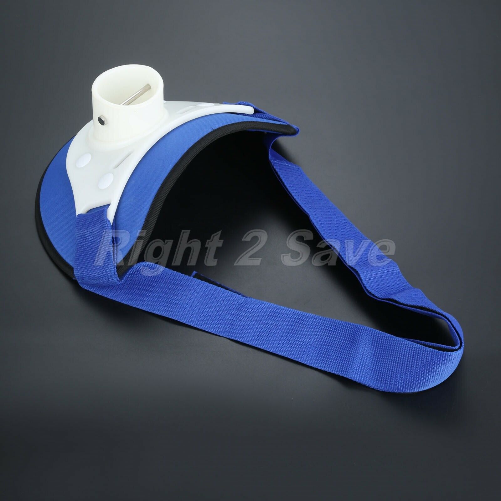Blue and White Fishing Fighting Belt Outdoor Boat Fishing Holder Equip 1pc New