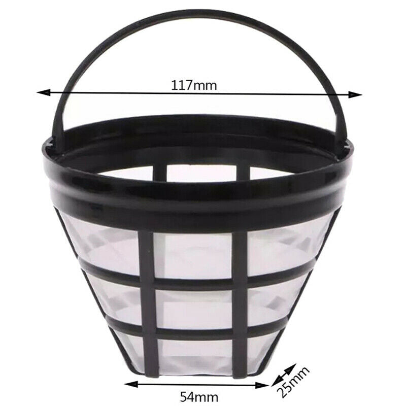 2pcs Reusable Coffee Filter Basket Cup Style Coffee Machine Strainer M_AU