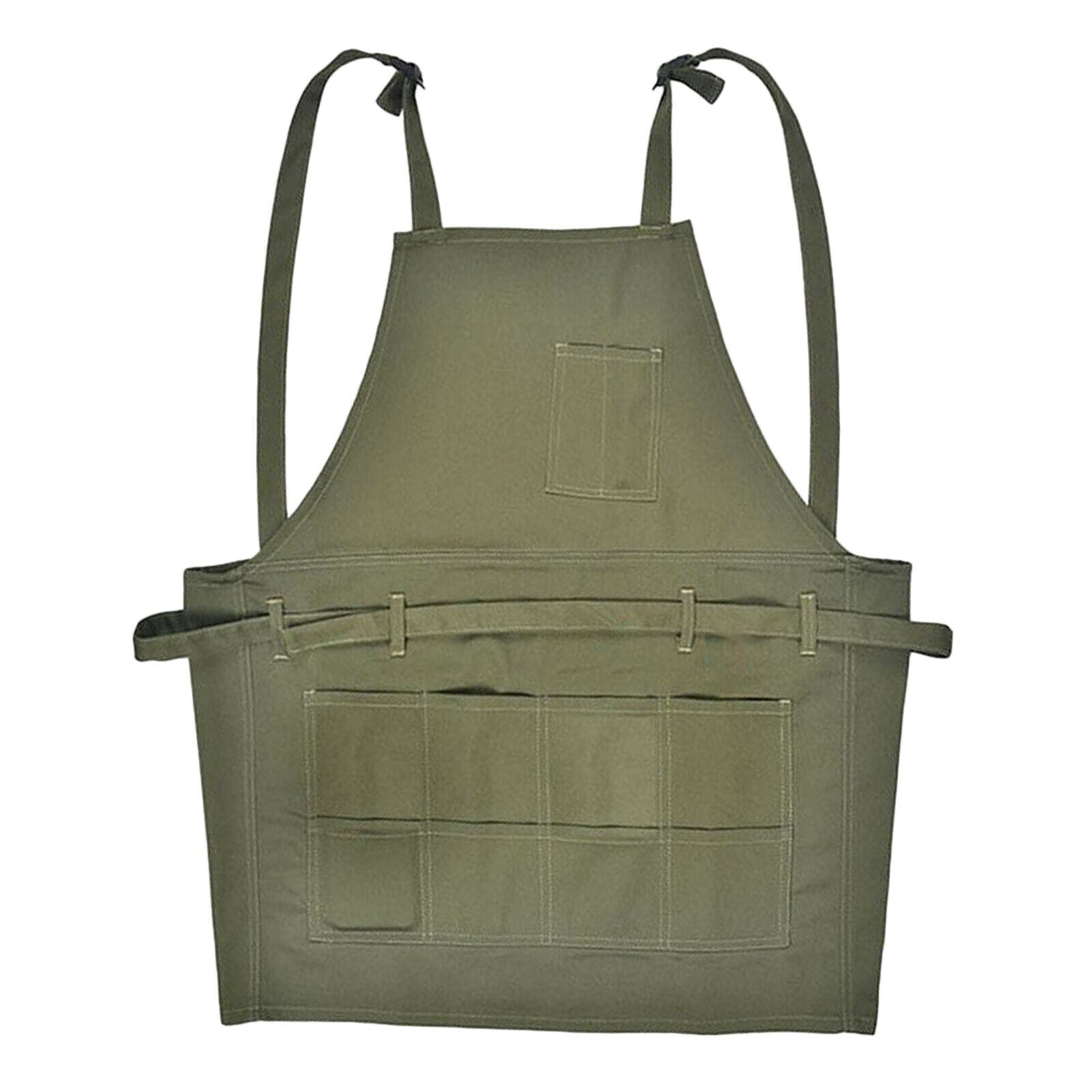 Canvas Bib Apron with Strap for Crafting Artist Teacher Chef Cook Painter
