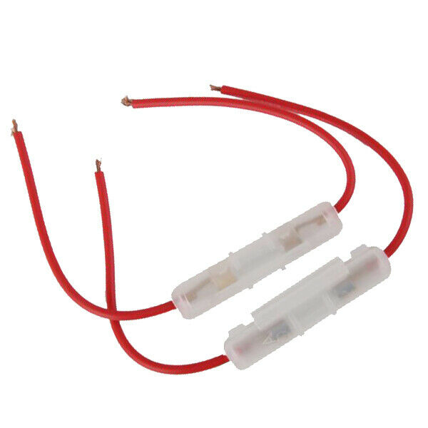 4x 15A Inline Glass Fuse Box Wire Cable for Car, Truck, Motorcycle