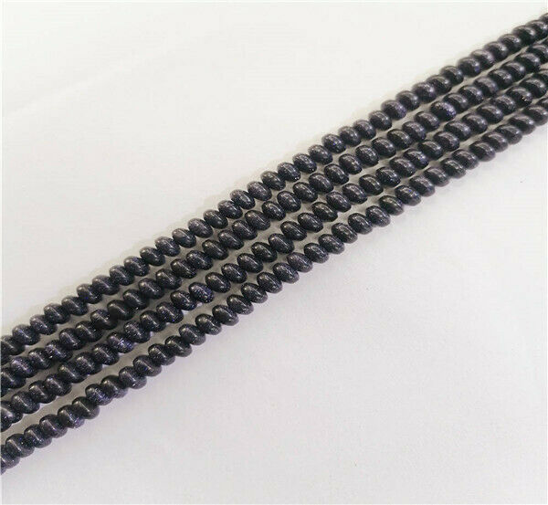 1 Strand 6x4mm Blue Sand Stone Rondelle Wheel Spacer Beads DIY 15.5inch HH9394