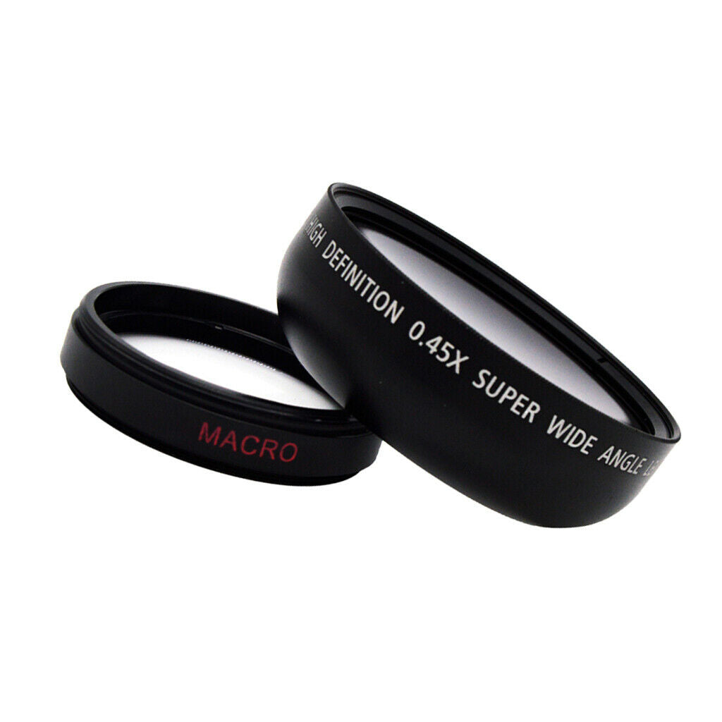 46mm 0.45x Wide Angle Lens with Macro - Black