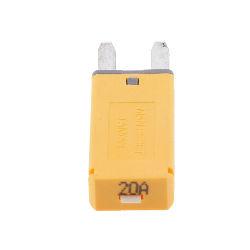 2 Pack Auto Car Truck Electrical Protection Blade Fuse Manual Reset Mini Circuit