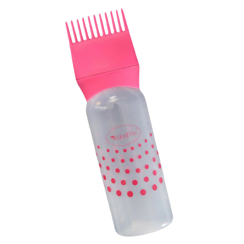 120ml Reusable Hair Dye Dye Bottle Applicator Brush Highlighting Comb 3pcs