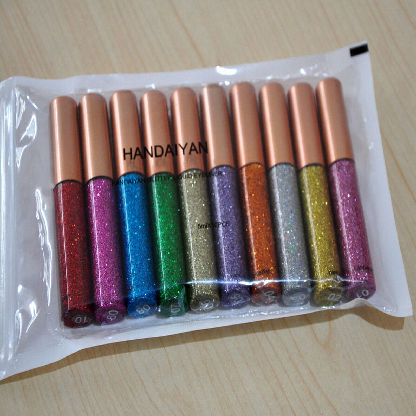 10 Colors Metallic Sparkling Glitter Liquid Eyeliner Party Makeup Eye Liner