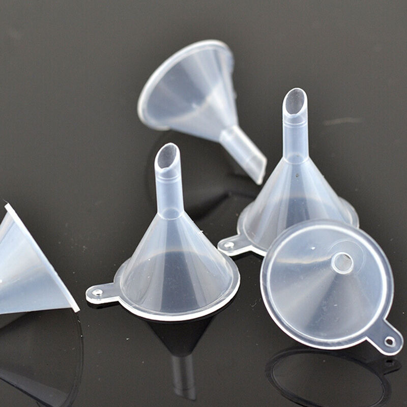 10X Lot Small Plastic Mini Bottle For Perfume Diffuser Liquid Oil Funnels_DD