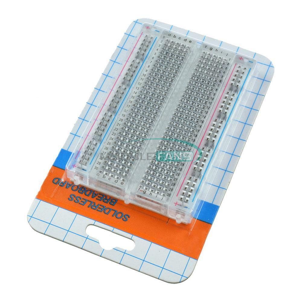 Mini 400 Points Universal Solderless Breadboard Transparent Material Available