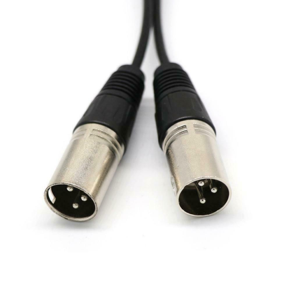 6" XLR 3 Pin FEMALE  To 2 Dual MALE Plug Y SPLITTER Mic PA DJ Cable