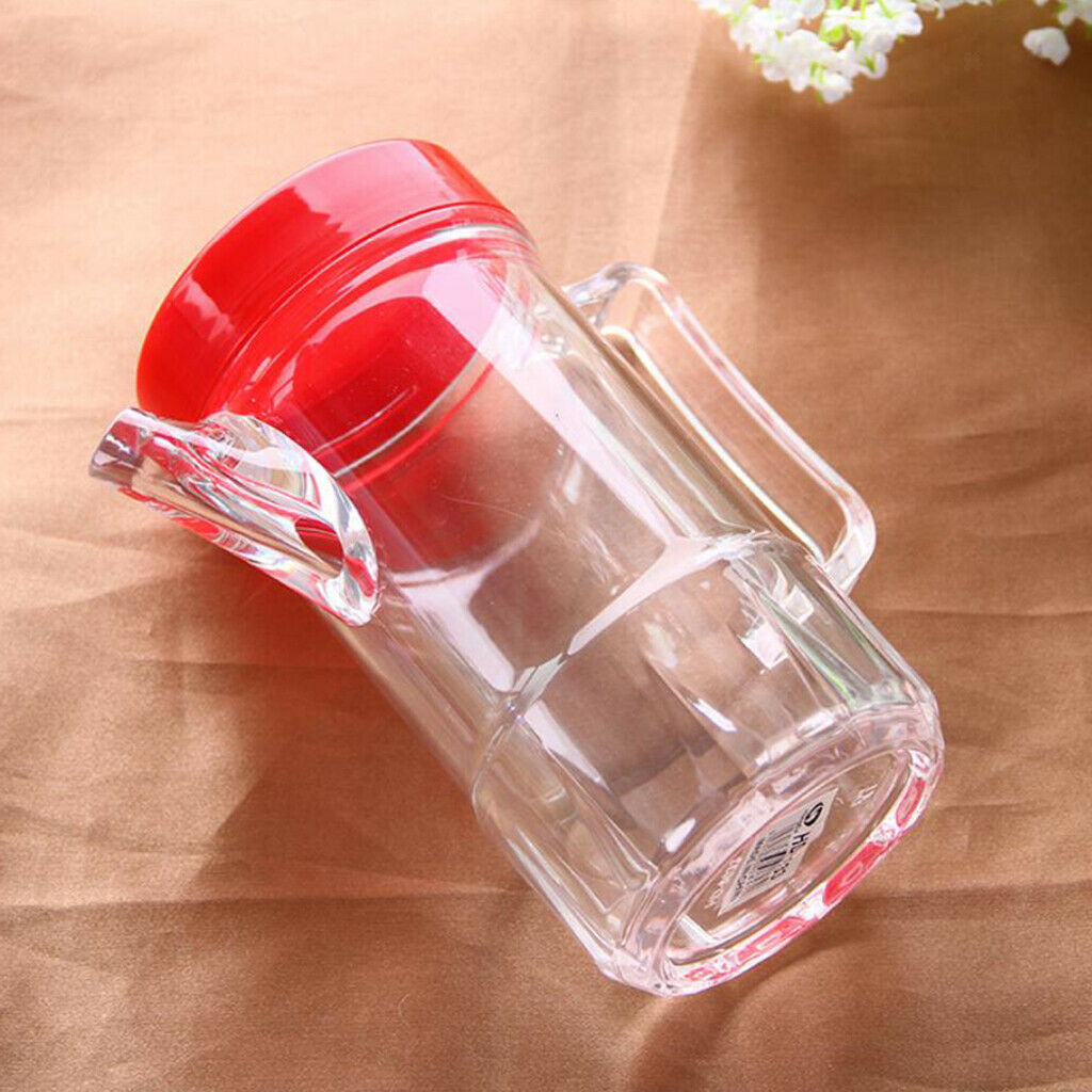 2 Piece Oil Vinegar Crusher Acrylic Bottles with