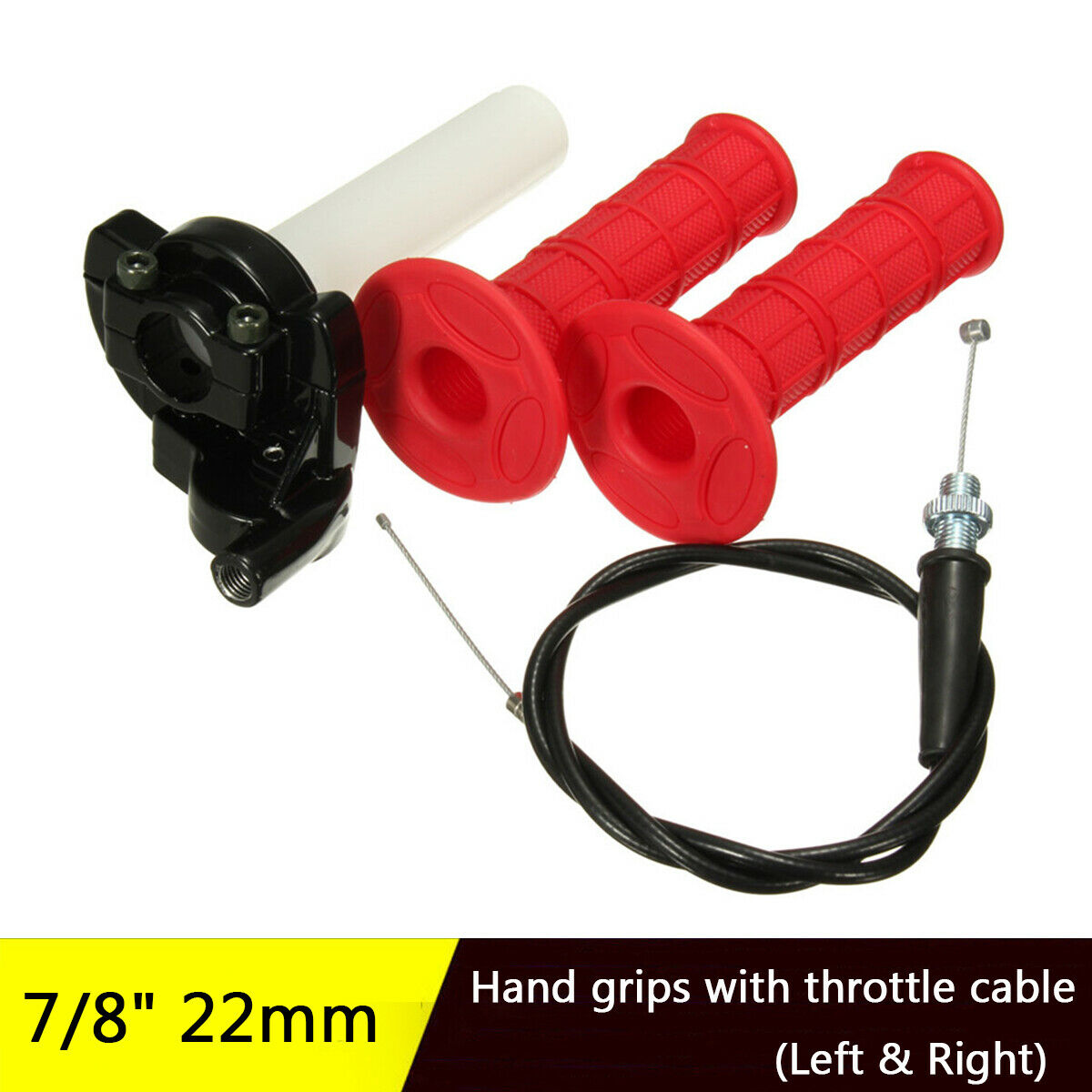 7/8" Twist Throttle Hand Grip Cable For 50-250CC Quad Pit Dirt Bike  Motorcycle
