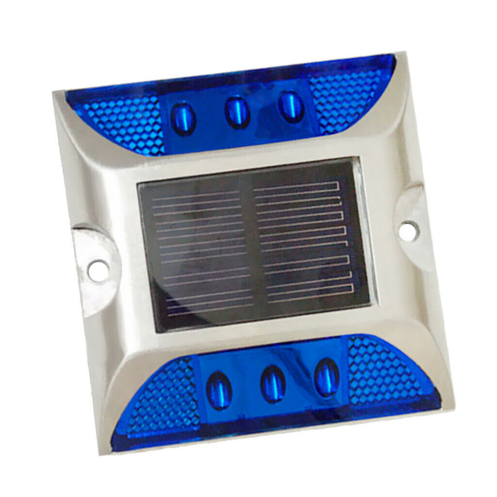 Ultra Bright Outdoor Solar Power LED Light Driveway Step Road Lamp Blue