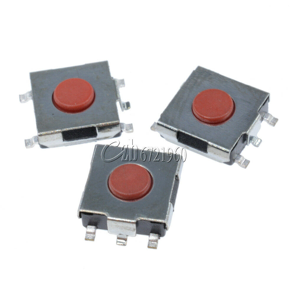 100pcs 6x6x2.5mm Tactile Push Button Switch Tact Switch Micro Switch 4 Pin SMD