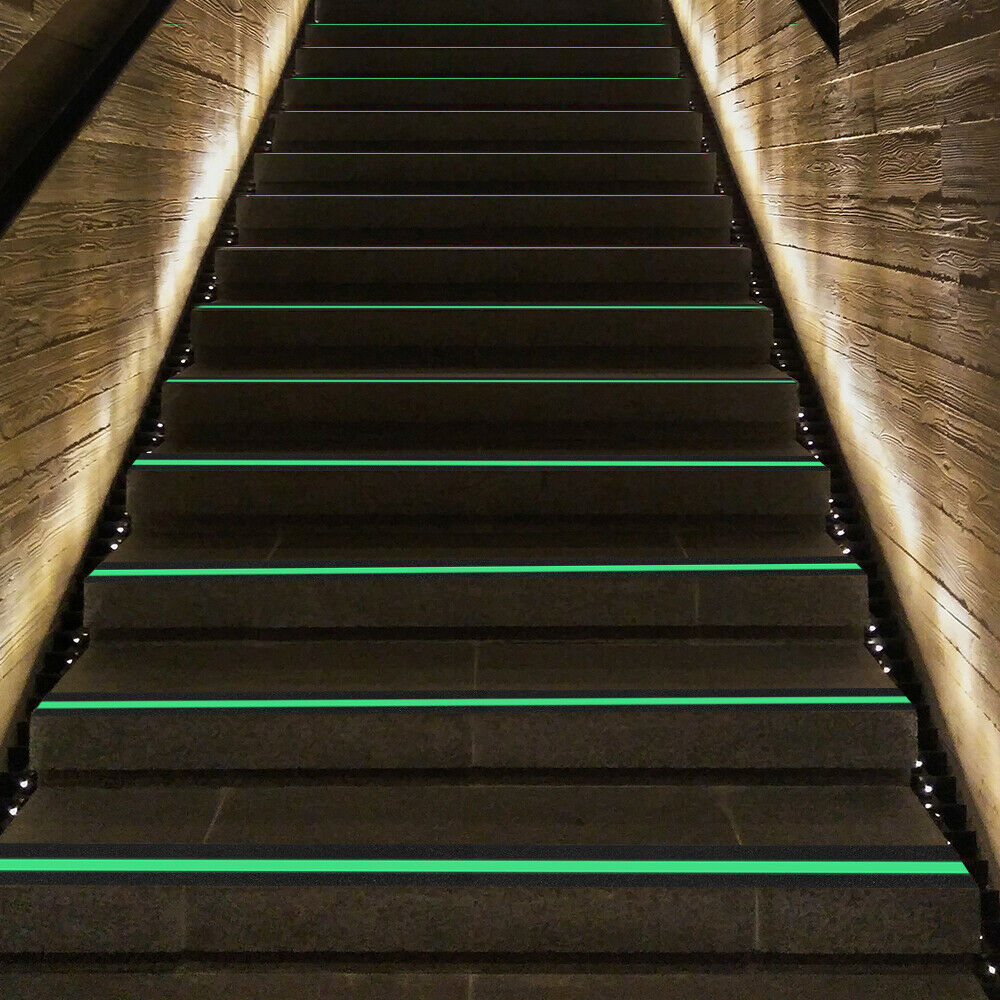 5M PVC Frosted Anti-Slip Adhesive Tape Glow In the Dark Safety for Stairs Floor