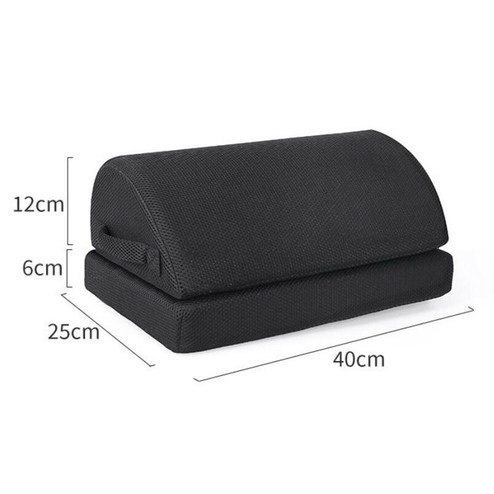 Adjustable Footrest Under Desk Pillow Travel Non Slip WashableZipper Cover