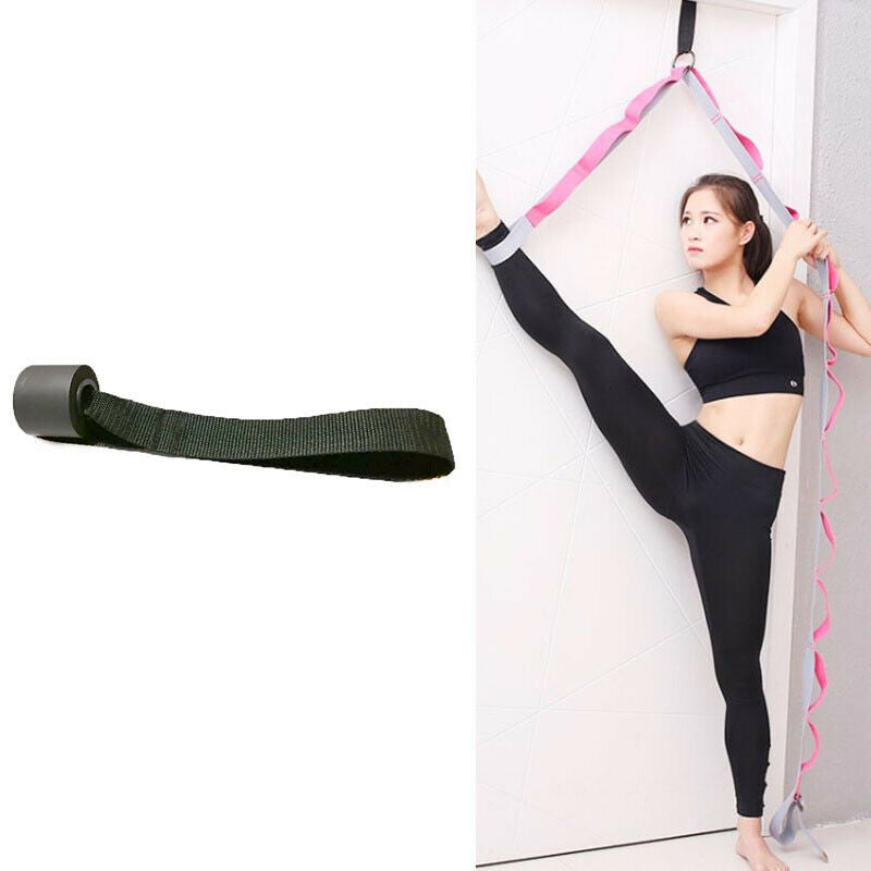 Pilates Latex Tube Elastic Belt Resistance Bands Over Door Anchor Indoor Spo XC