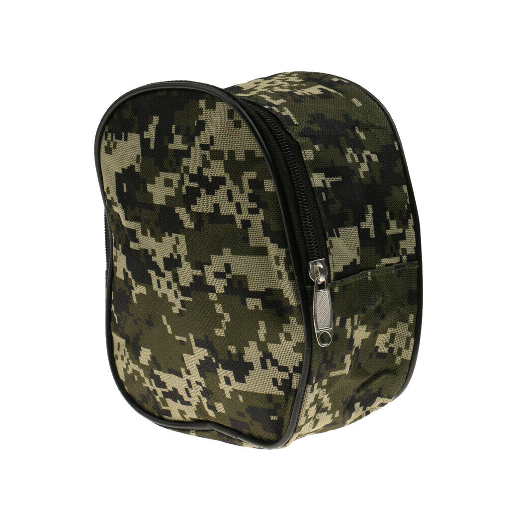 Camouflage Fishing Reel Case Protective Cover Storage Bag