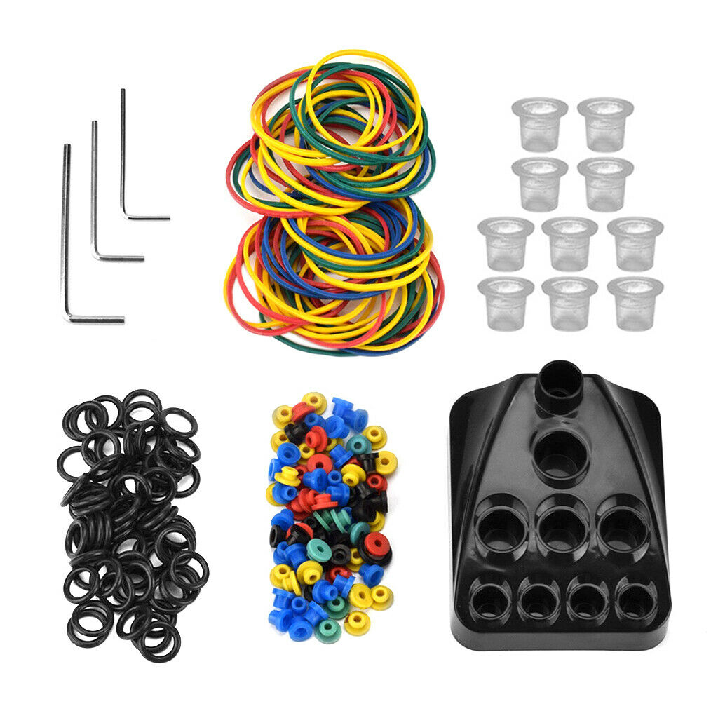 Soft Tattoo Shock Absorption Grommets Nipples O-rings Ink Pigment Cups Stand