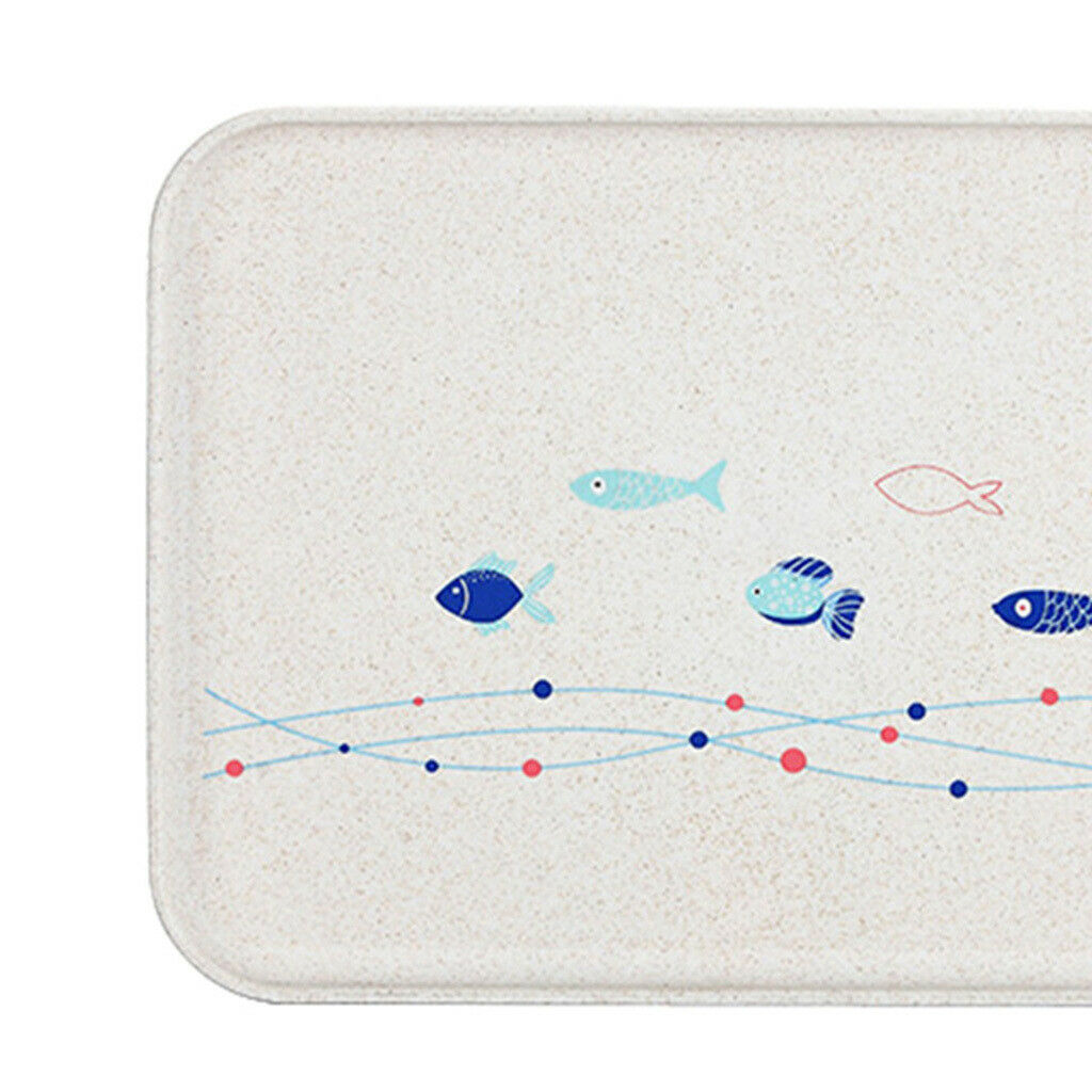 3 Pack Eco-Friend Wheat Straw Rectangular Plate Food Snack Dish Fruit Plate