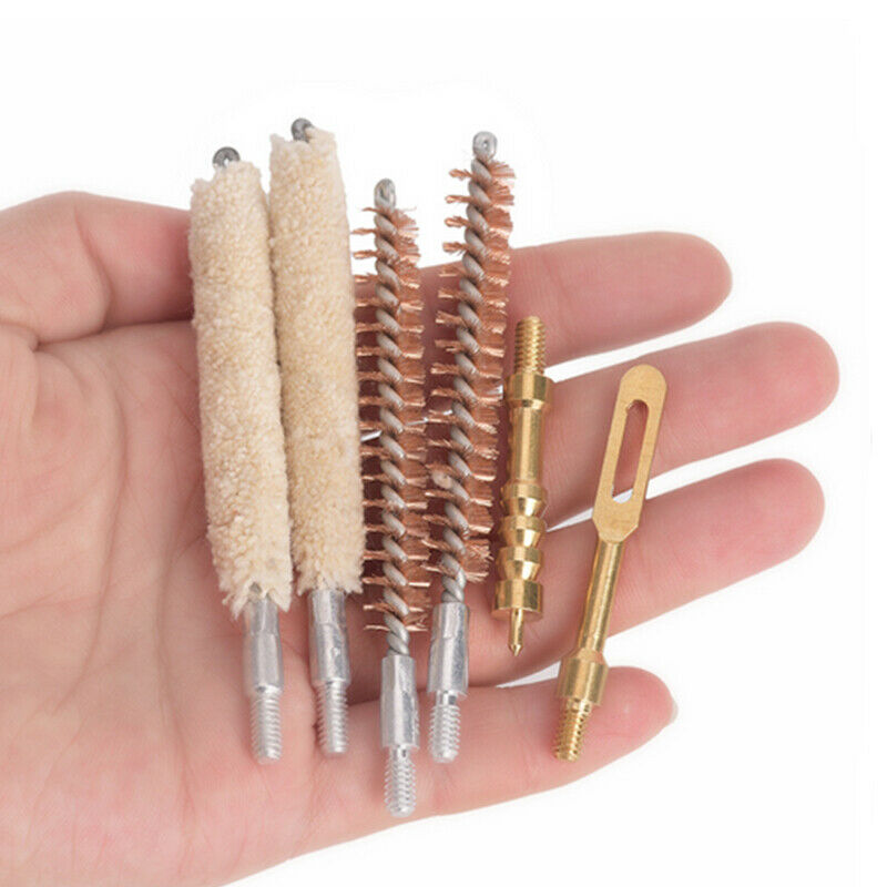 Gun Clean Brush Cleaning Kit 6pcs Rod Brush for Thread 8-32 7.62mm Bore Brush