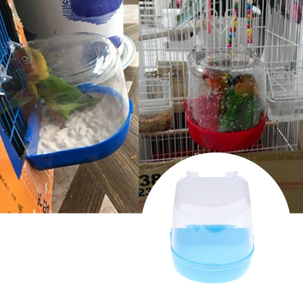 Bird Bath Parrots Large Cage Bathtub Clip-On Bird Bath Random Color