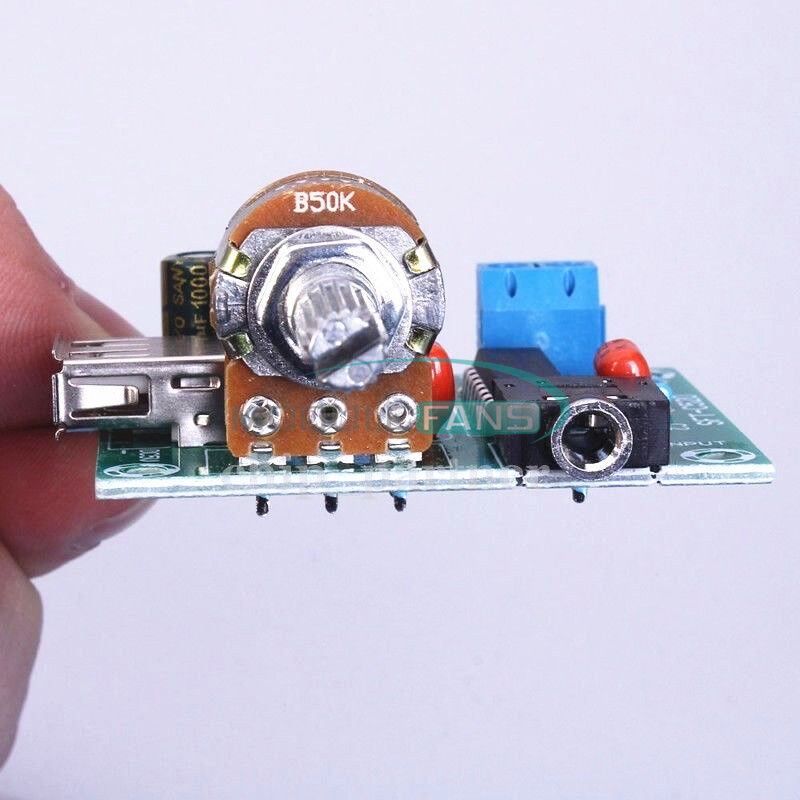 PM2038 Dual Track Amplifier Board 5W+5W Module USB Power Supply  LED Indicator