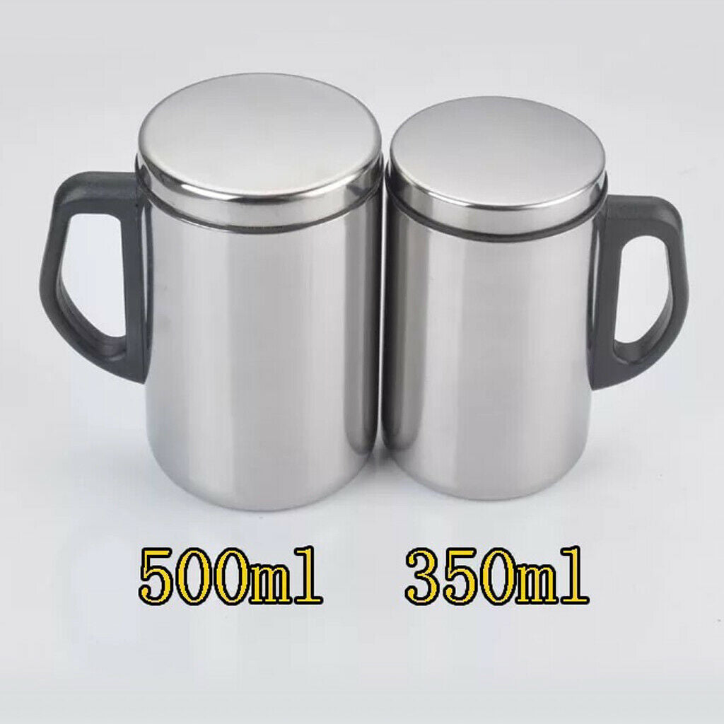 2Pcs Stainless Steel Outdoor Heated Hot Water Kettle Cup Tool