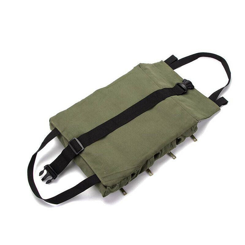 Car Back Seat Multi-Purpose Tool Roll Up Bag Pouch Roll Tools W/5 Zip Pockets HN