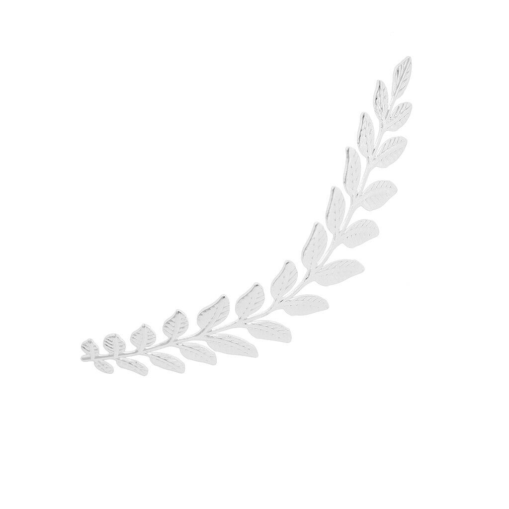 10pcs Platinum Leaves Charm Pendants Findings for DIY Hair Jewelry 120mm