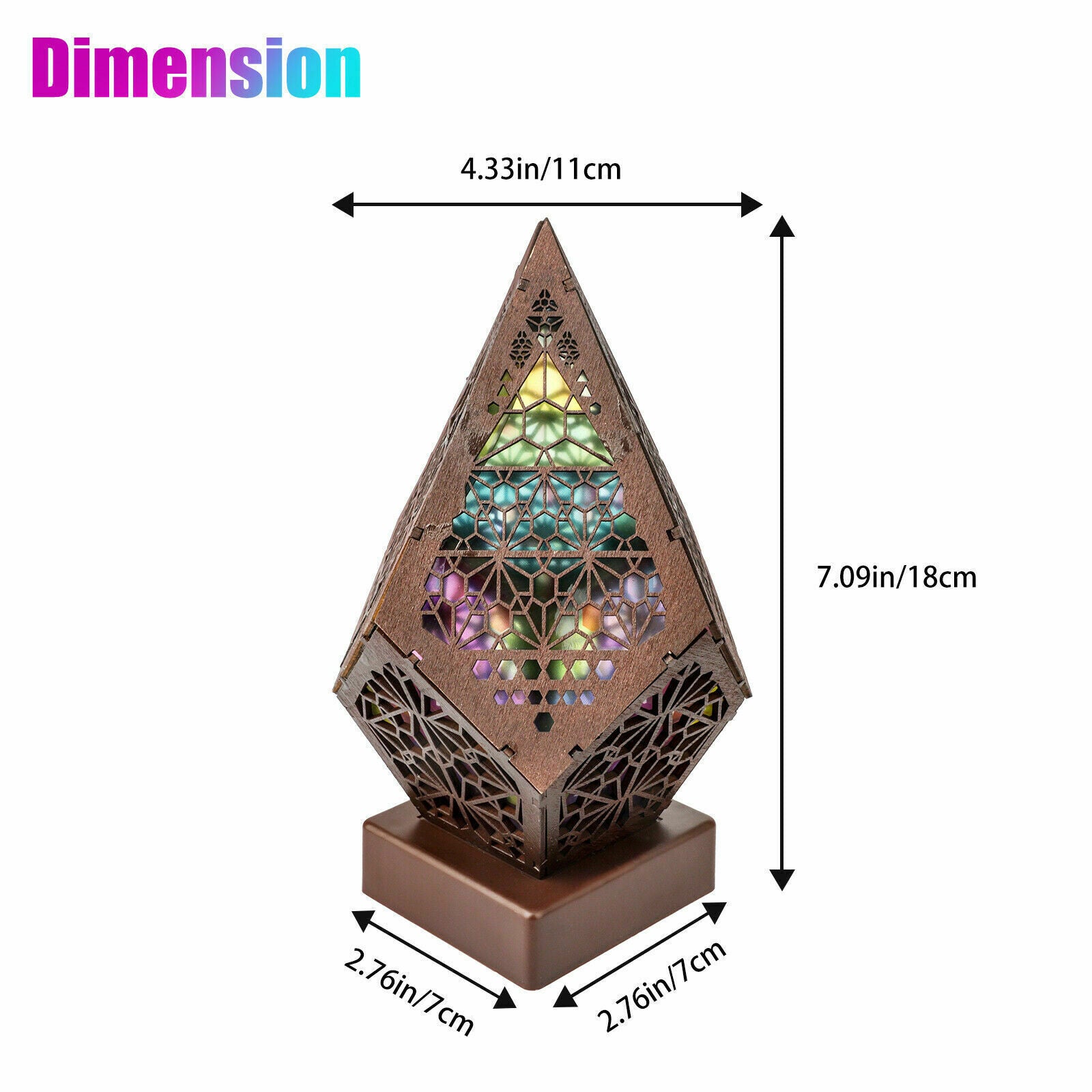 Bohemian Colorful Table Bedside Polar Star Starry Sky Floor Projection LED Lamp
