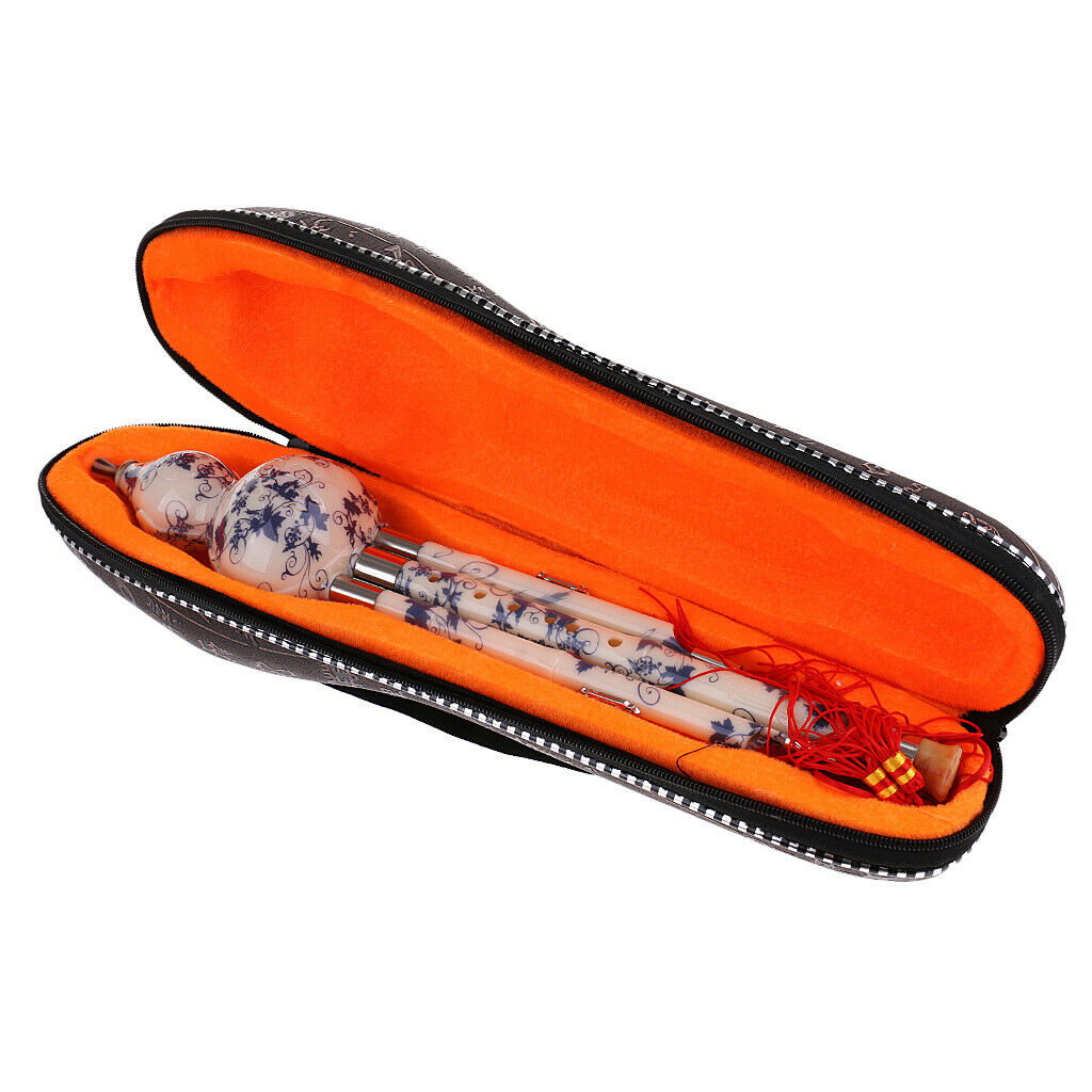 Chinese Handmade Hulusi Pumpkin Flute. Ethnic Musical Instruments Key