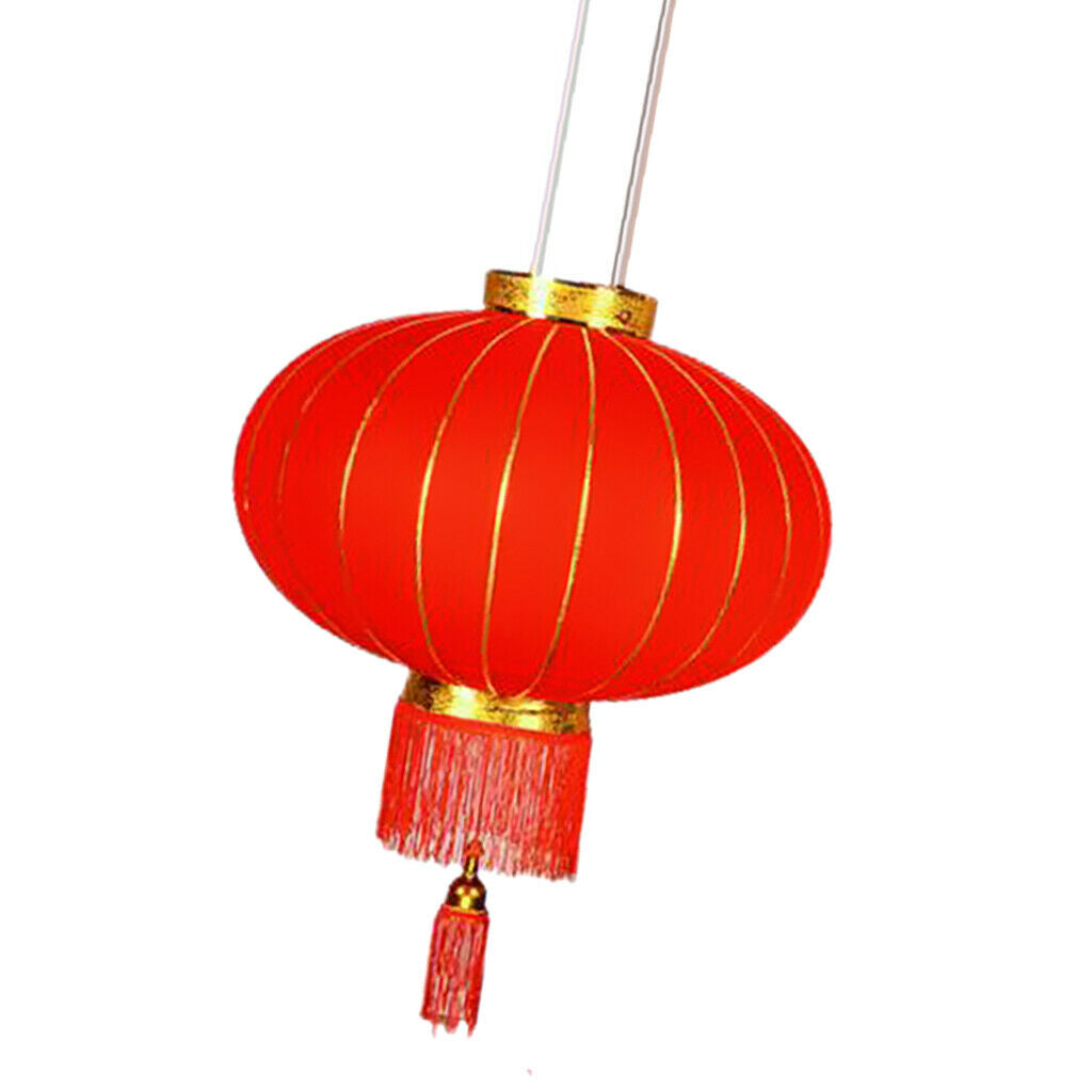 2 Pieces Chinese Flocking Red Lantern, Flocking Red Lanterns Are Made of