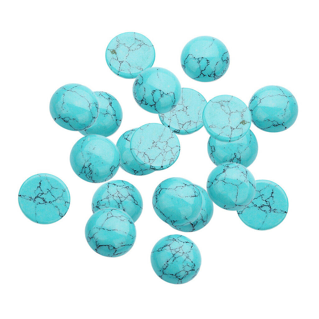 20x Cabochon Beads Flatback Embellishment Jewelry Making Charms 10mm