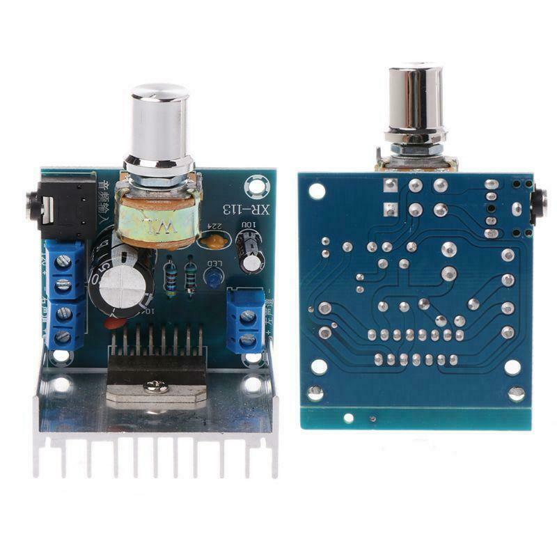 2x15W DC 9-15V TDA7297 Blue Dual Channel Digital Audio Power Amplifier Board